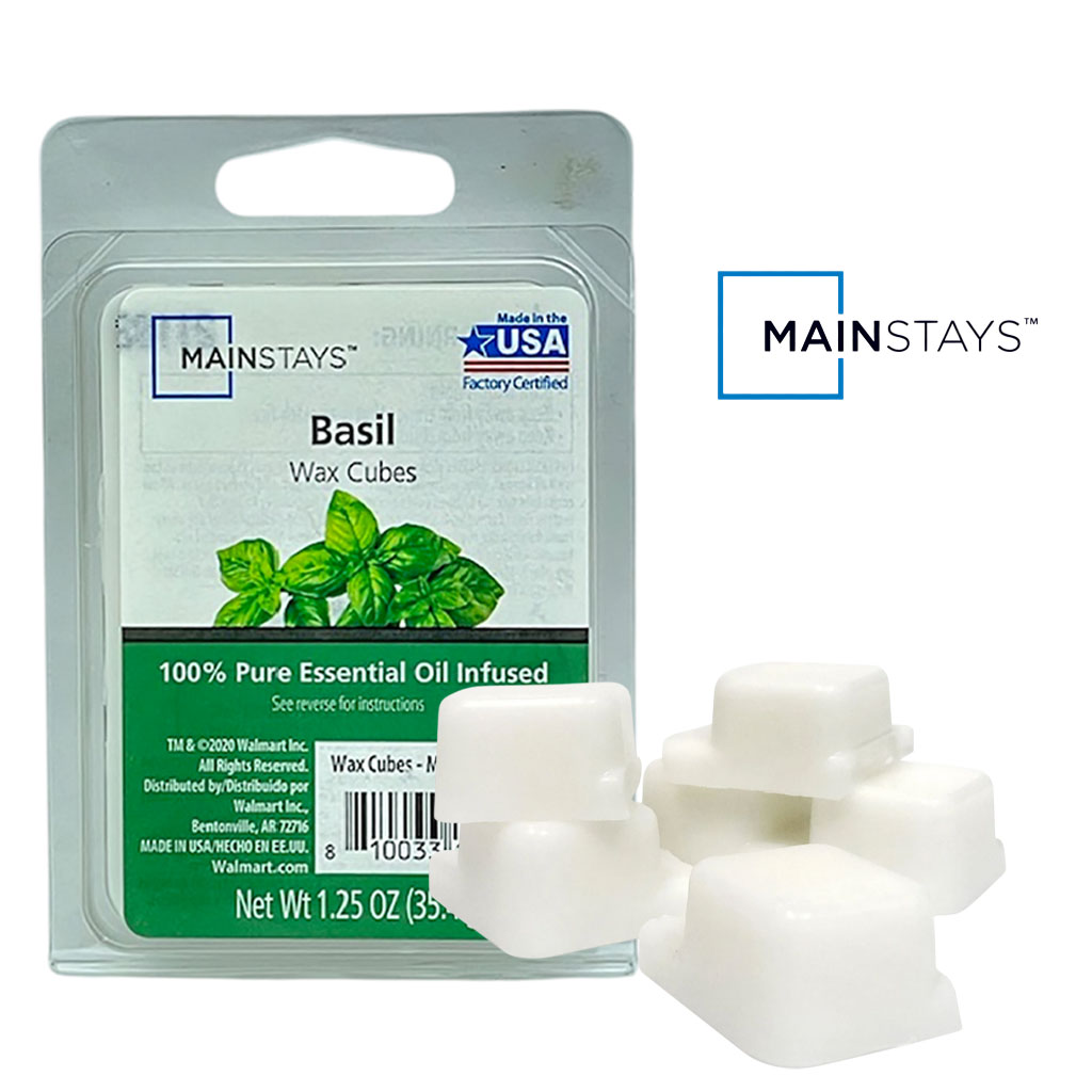 Essential Oil Infused Wax Melt Cubes Basil