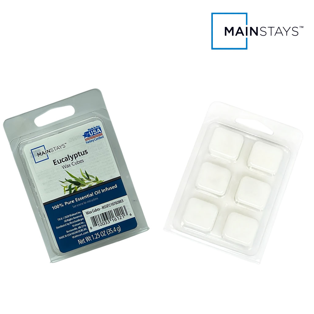 Essential Oil Infused Wax Melt Cubes Eucalyptus