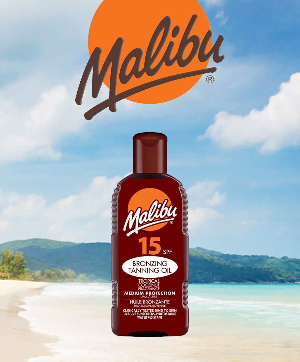 Malibu Bronzing Tanning Oil With Tropical Coconut SPF15