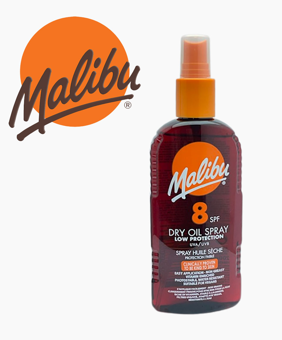 Malibu Low Protection Dry Oil Spray SPF8