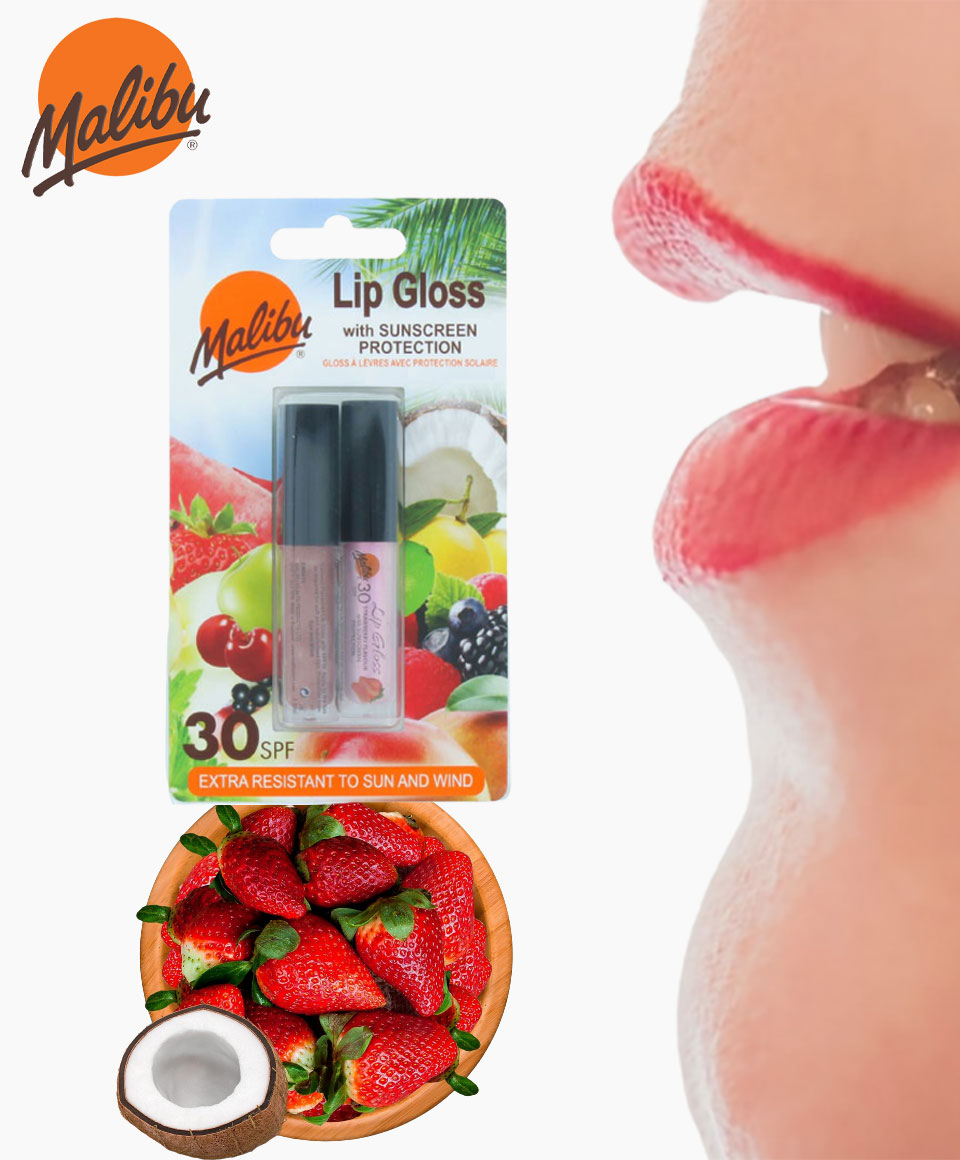 Malibu Sunscreen Lip Gloss Duo SPF30
