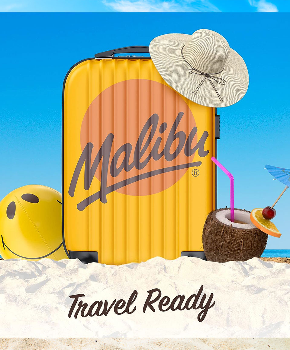 Malibu Travel Bag SPF8 And SPF20 Lotion