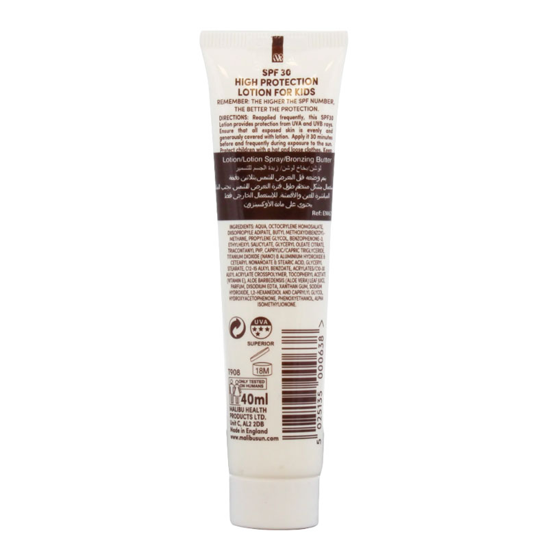 Malibu Tropic Kids High Protection Lotion SPF30