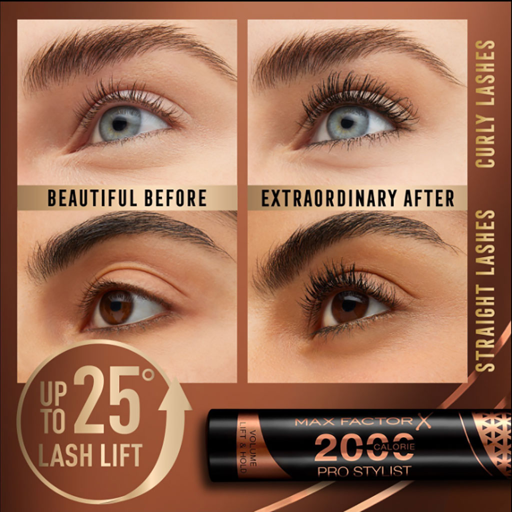 Max Factor 2000 Pro Stylist Calorie Mascara Black