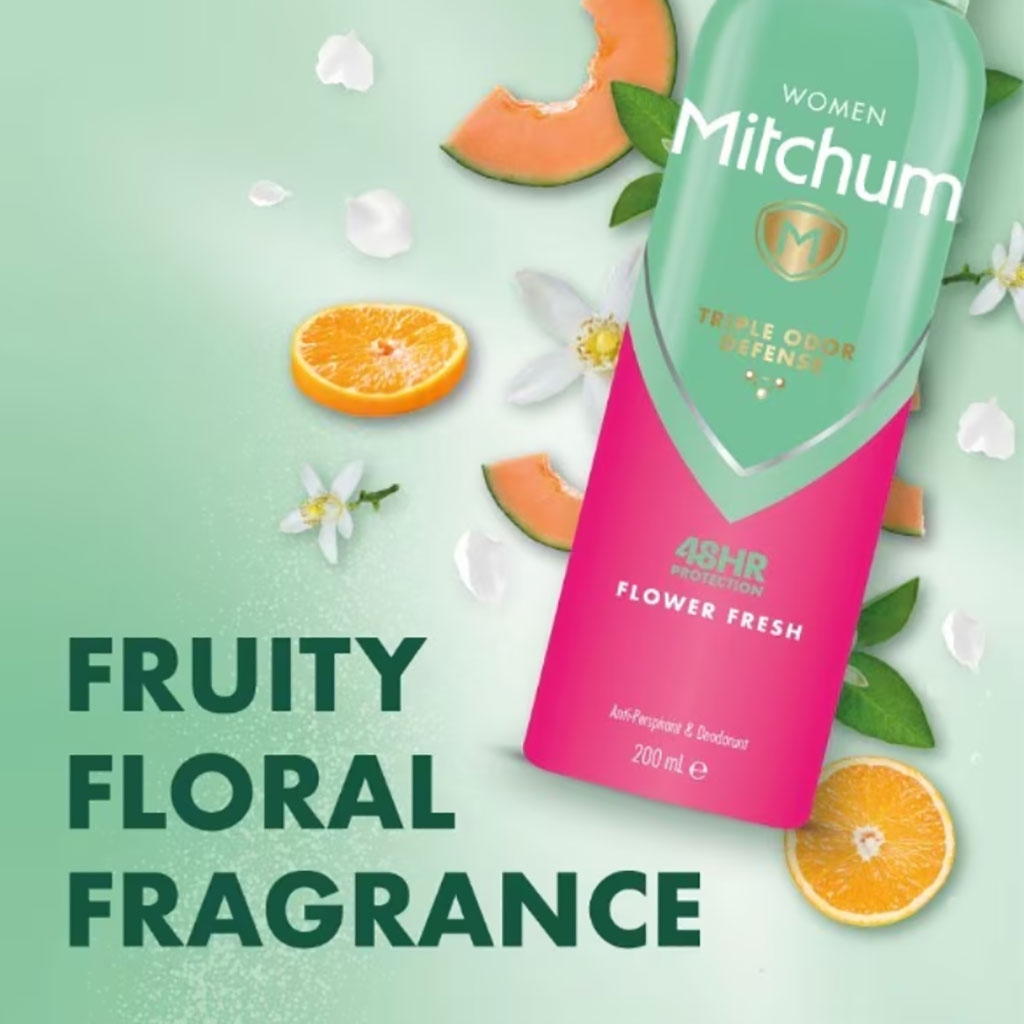 Mitchum Women 48H Flower Fresh Deodorant Spray