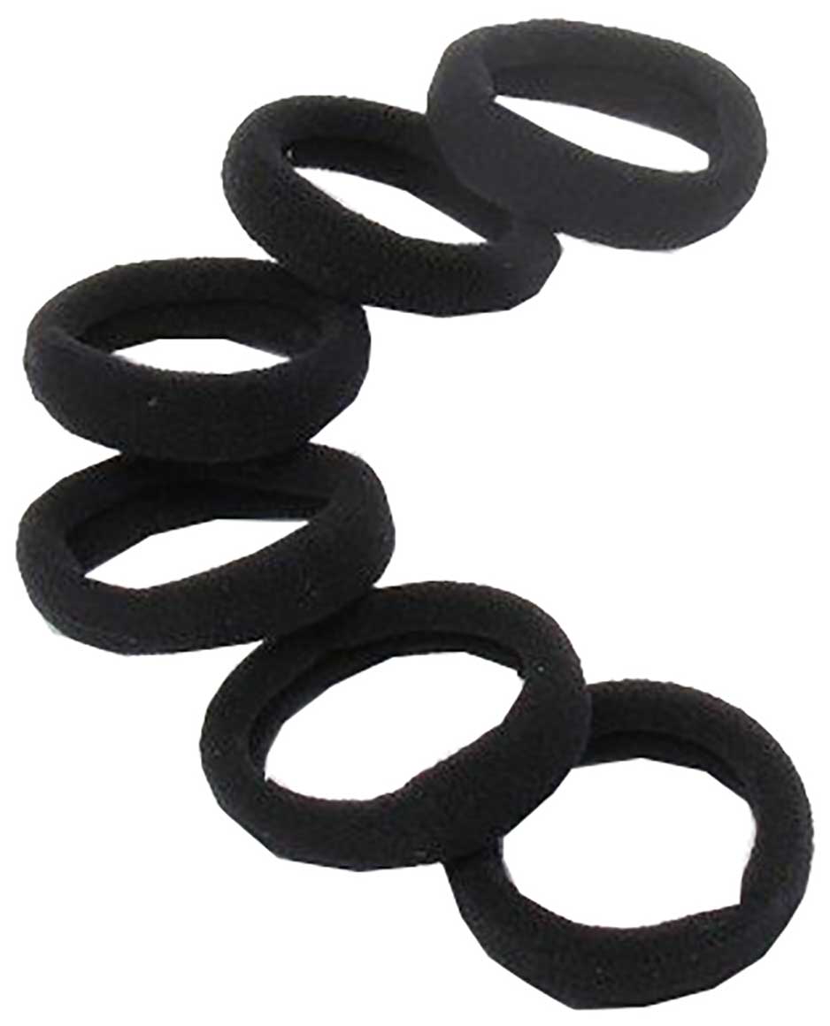 Jersey Elastic Bands Black 6387