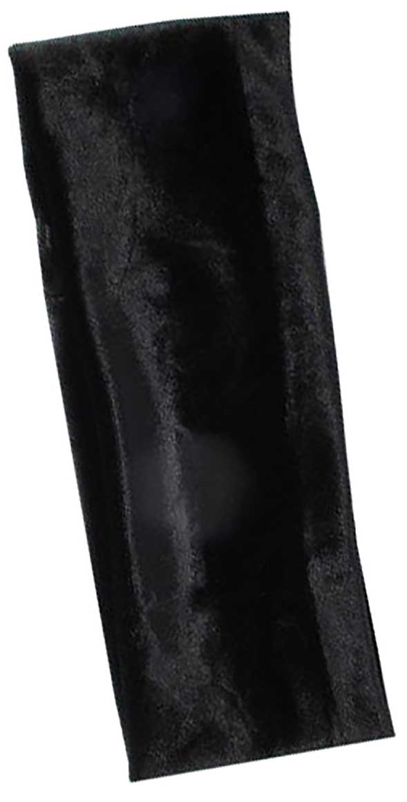 Velvet Finish Soft Stretch Head Band Black6820