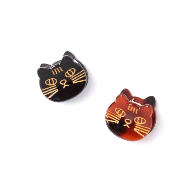 Card Of 2 Cat Shaped Mini Clamps 9747