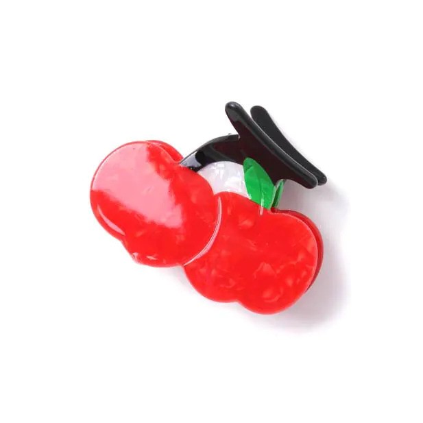 Cherry Shaped Pearlescent Clamp 9762
