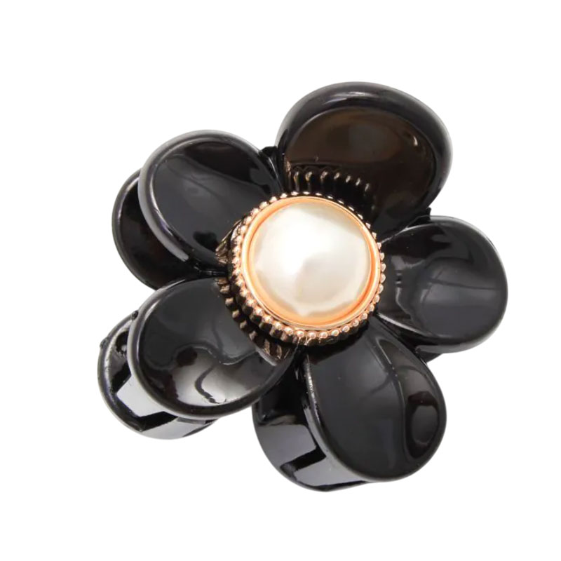 Flower Shaped Pearl Hair Clamps