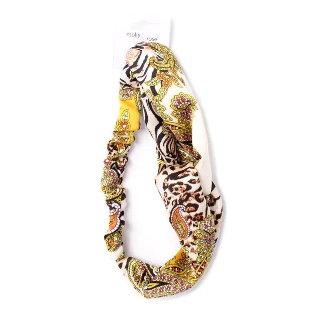 Paisley And Animal Print Front Link Bandeau 9789