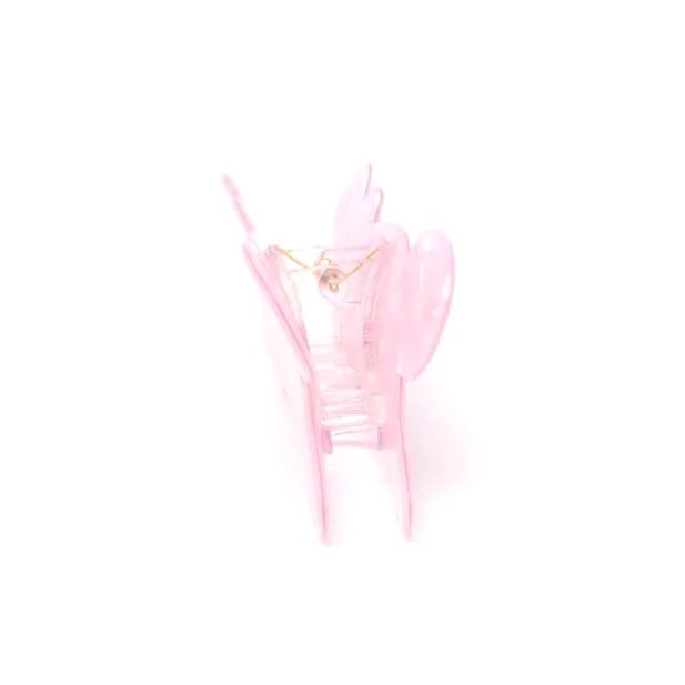 Pearlescent Pink Cat Shaped Clamp 9746