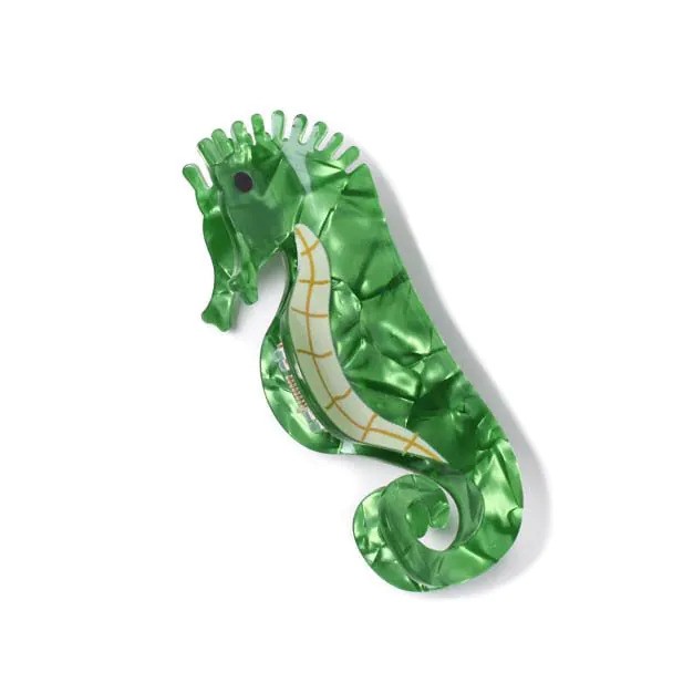 Pearlescent Seahorse Assorted Clamp 9735