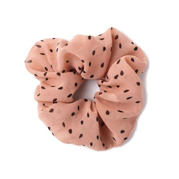 Polka Dot Print Assorted Scrunchie 9767