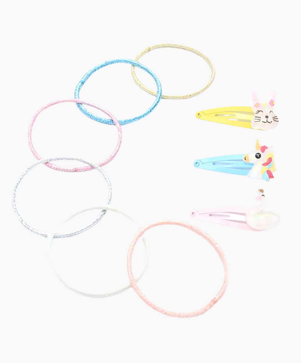 Animal Sleepies And Elastics Set
