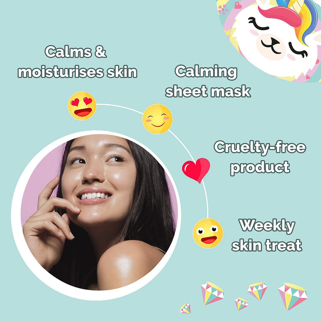 7Th Heaven Coconut And Papaya Llamacorn Face Mask