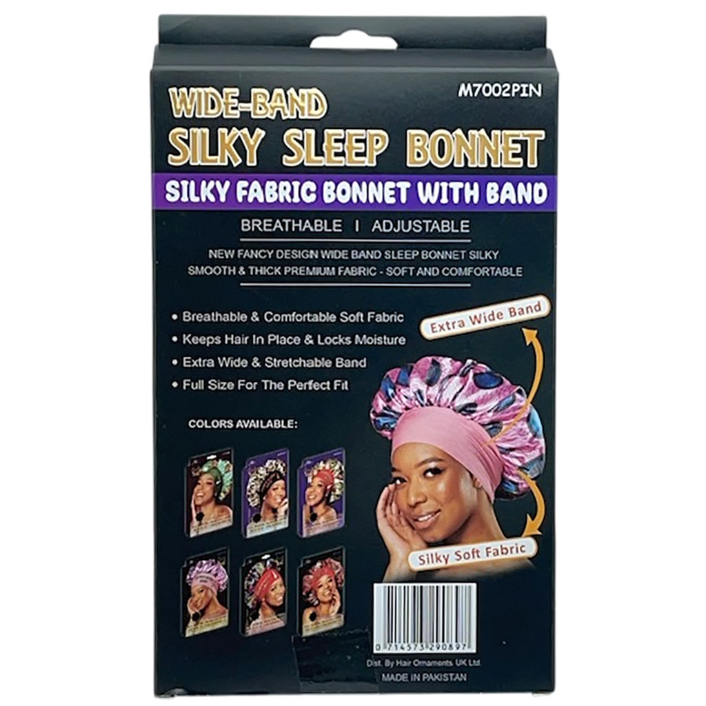 Silky Sleep Extra Wide Band Bonnet M7002PIN