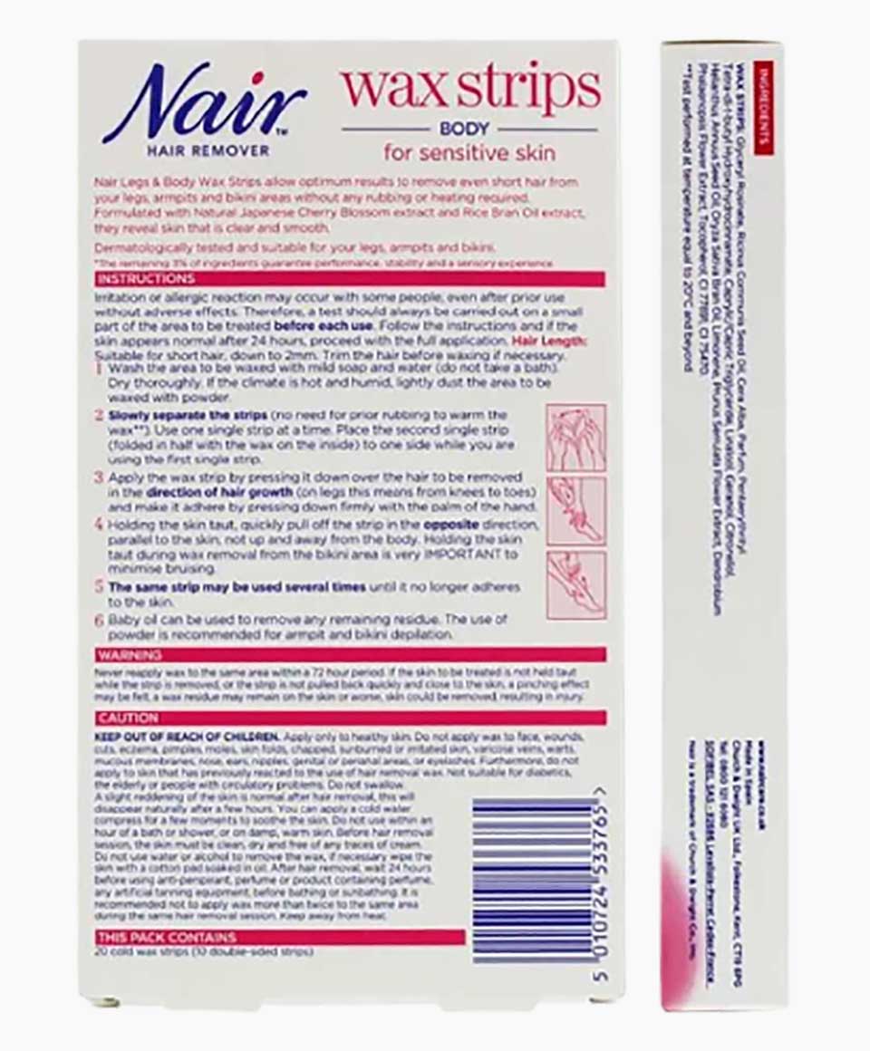 Hair Remover Body Wax Strips With Japanese Cherry Blossom