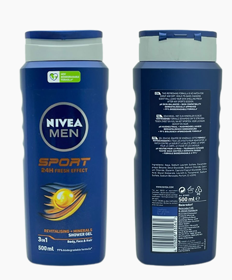 Nivea Men Sport 3 In 1 Fresh Effect Shower Gel | Nivea | N