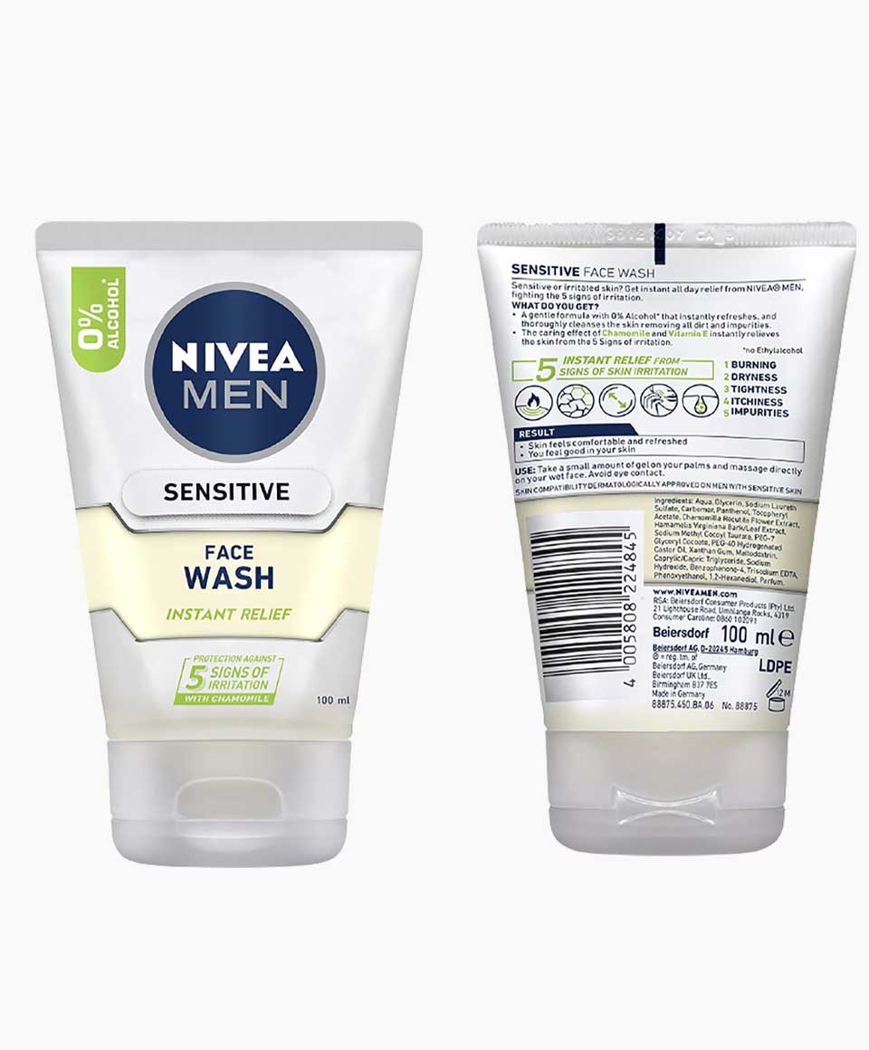 Nivea Men Sensitive Face Wash