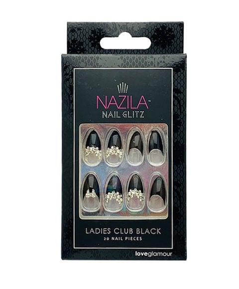 Nail Glitz Love Glamour Ladies Club Black