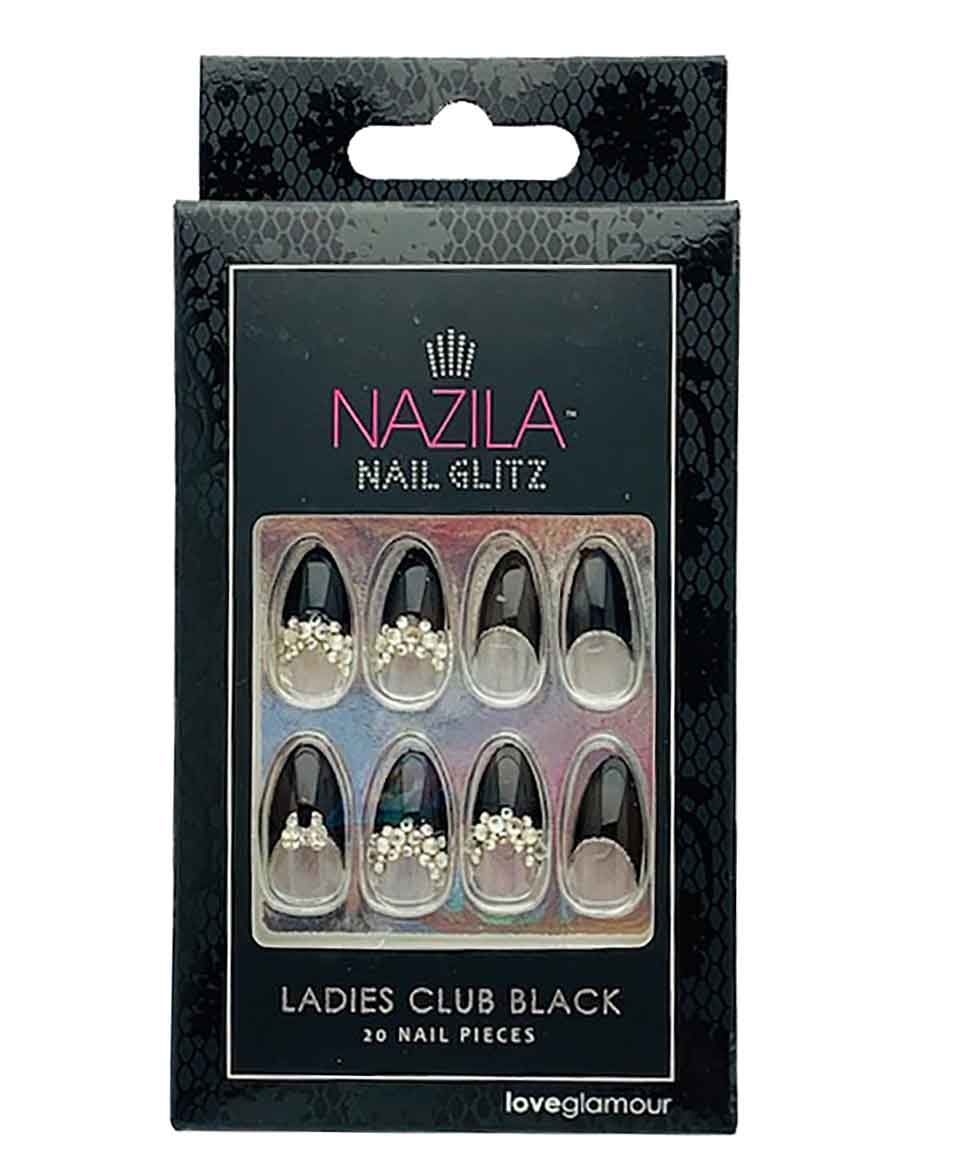 Nail Glitz Love Glamour Ladies Club Black