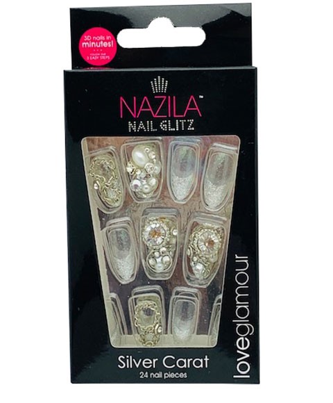 Nail Glitz Love Glamour Silver Carat