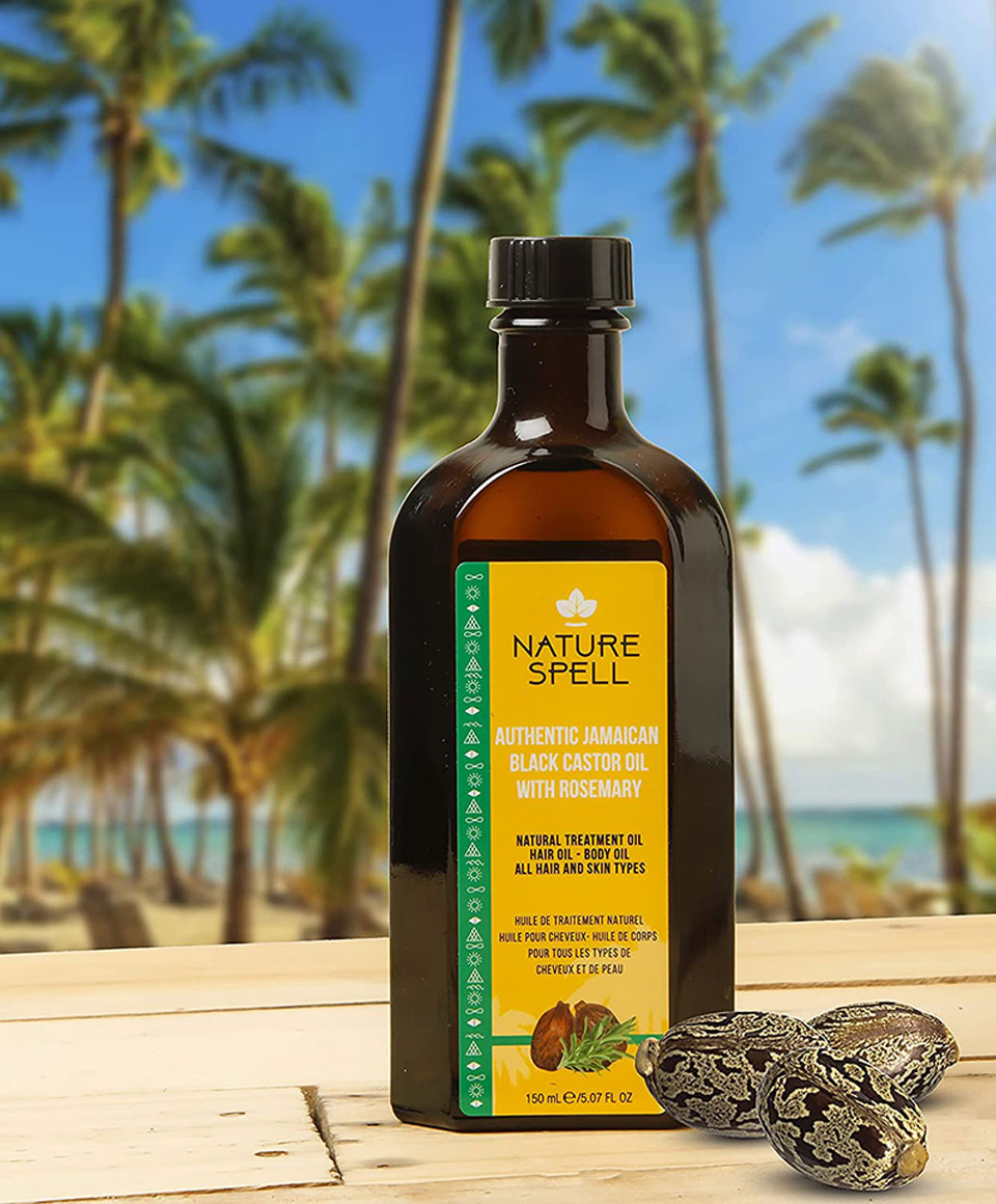 Authentic Jamaican Black Castor Oil With Rosemary