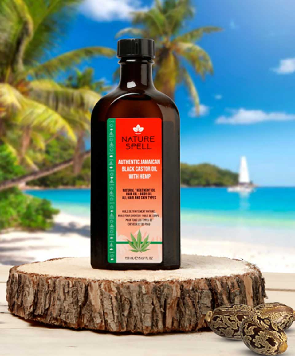 Authentic Jamaican Black Castor Oil With Hemp