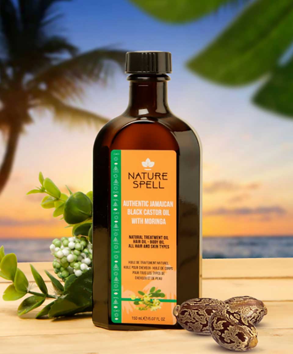 Authentic Jamaican Black Castor Oil With Moringa