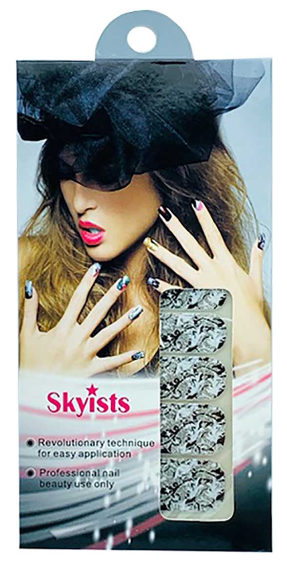 Skyists Lace Flower Nail Stickers