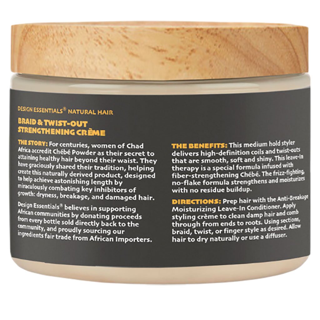 Natural Hair African Chebe Braid And Twist Out Strengthening Creme