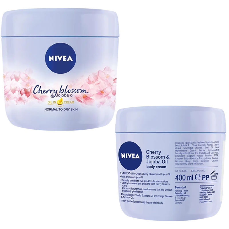 Nivea Cherry Blossom And Jojoba Oil Body Cream
