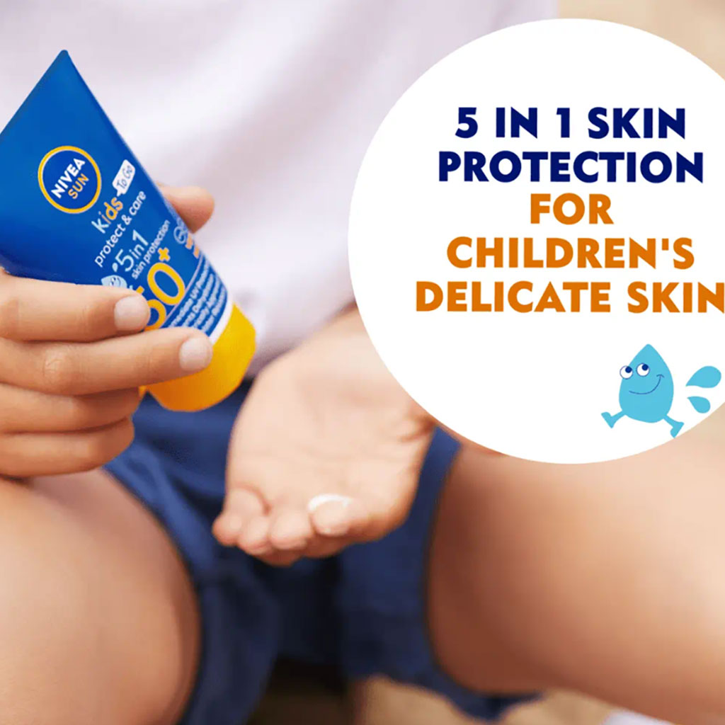 Sun Kids Protect And Care 5 In 1 Cream 50 SPF