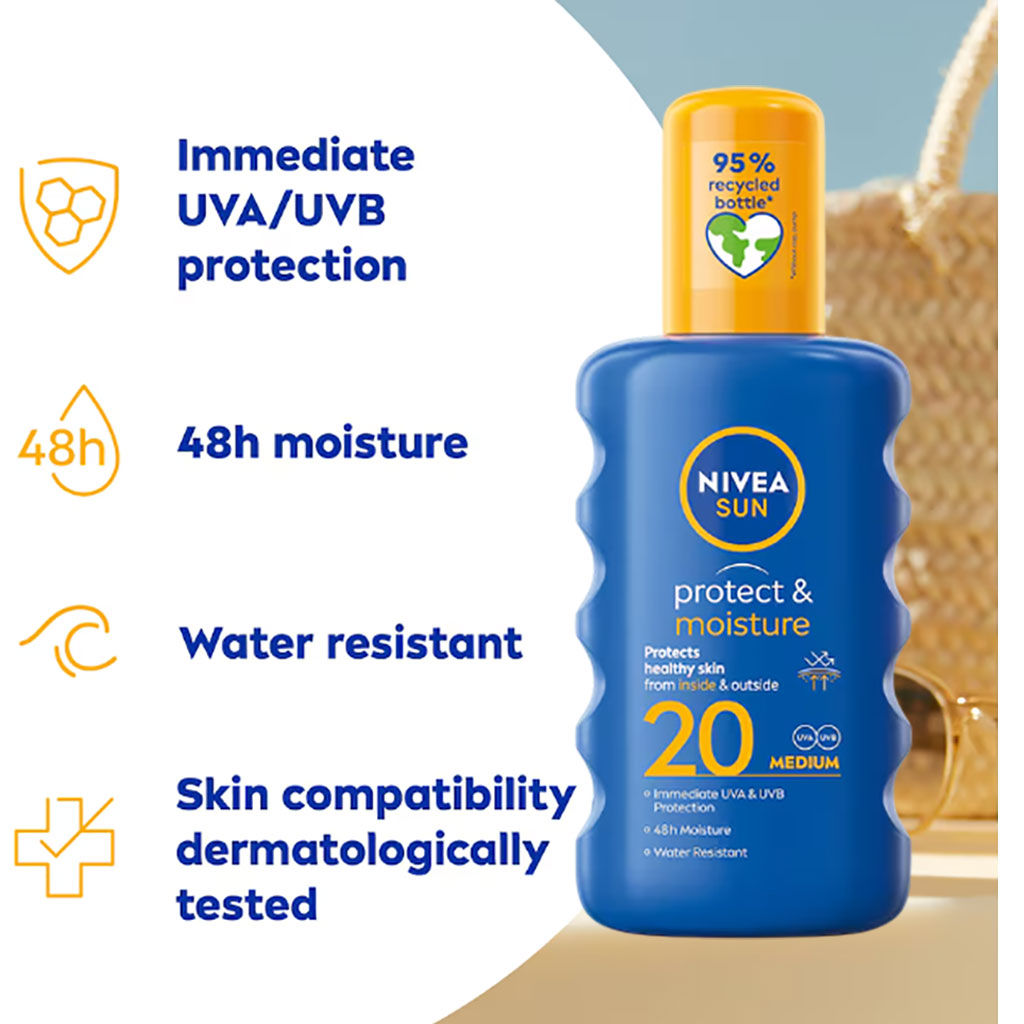 Sun Protect And Moisture Medium Spray 20 SPF