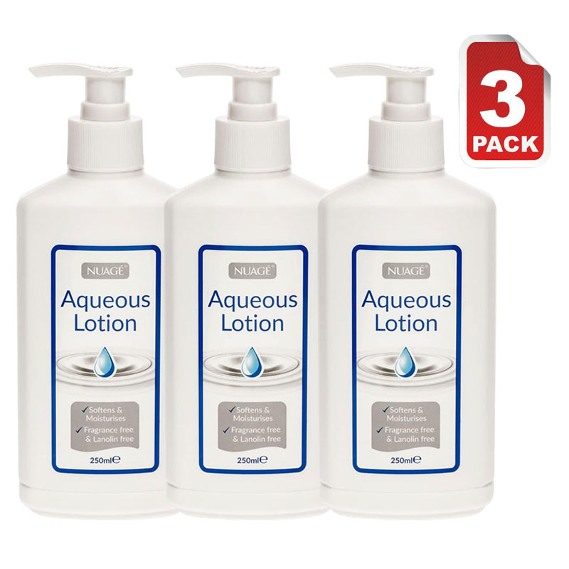 Nuage Moisturising Aqueous Lotion Pump Dispenser 3 Pack