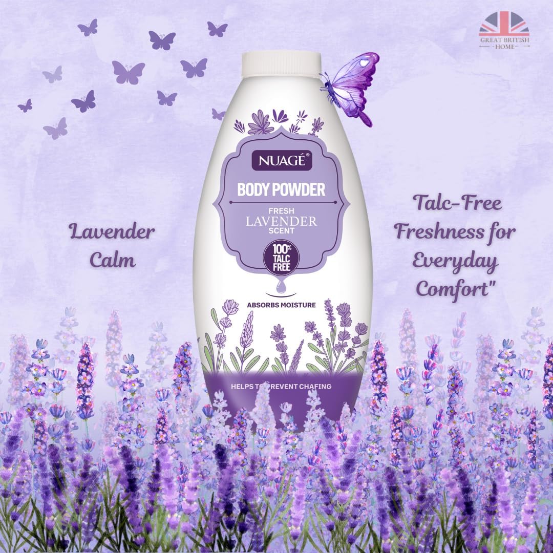 Nuage Body Powder With Fresh Lavender Scent