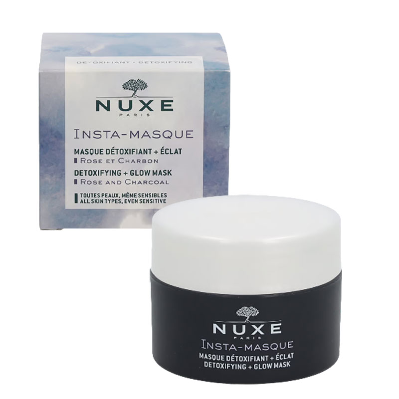 Insta Masque Rose And Charcoal Detoxifying Glow Mask