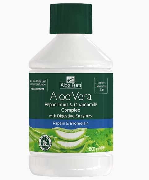 Aloe Pura Aloe Vera Peppermint And Chamomile Complex Juice