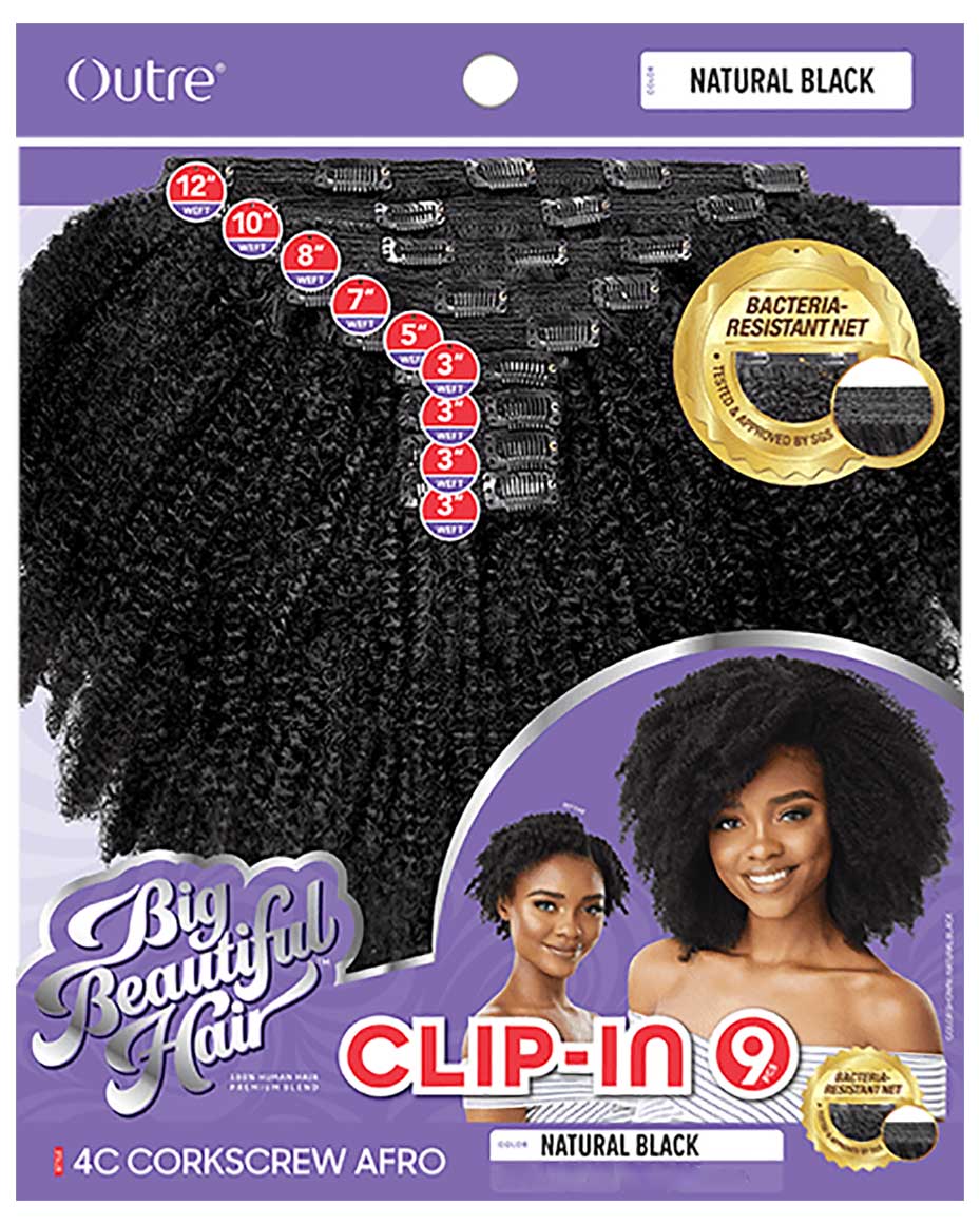 Big Beautiful Hair 4C Corkscrew Afro Clip In