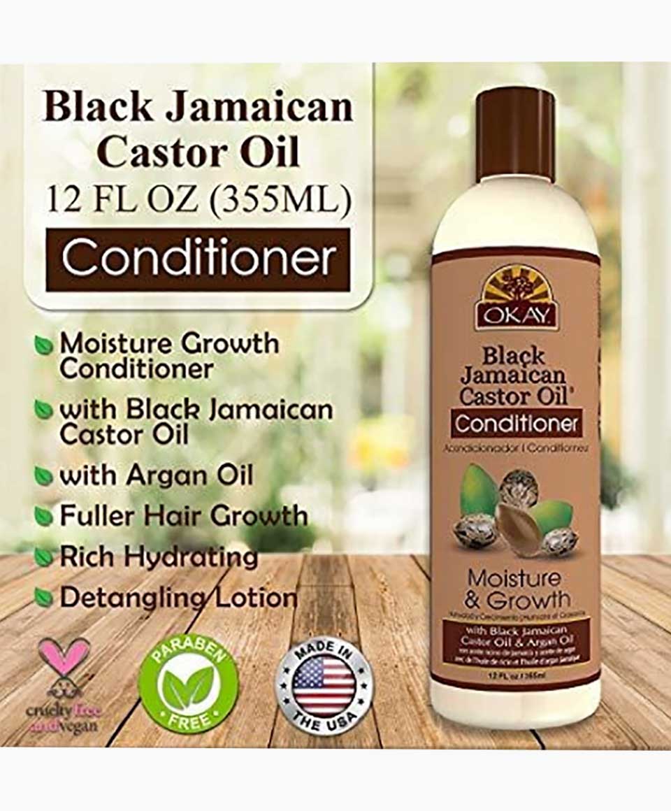 Okay Black Jamaican Castor Oil Moisture Growth Conditioner