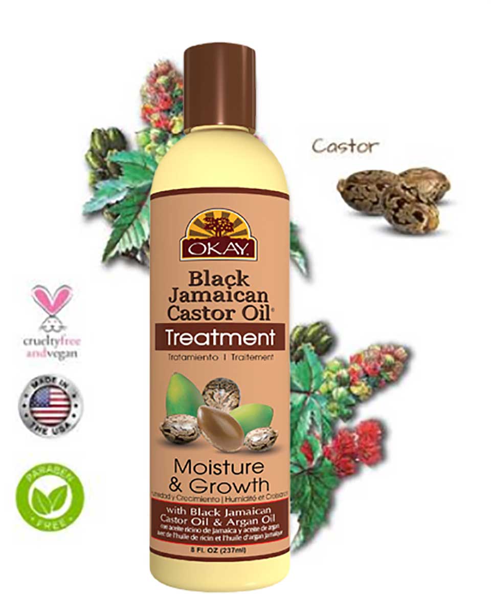 Okay Black Jamaican Castor Oil Moisture Growth Treatment