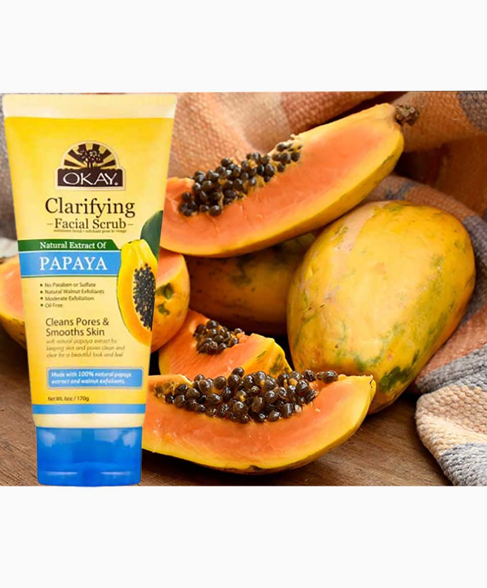 Okay Pure Naturals Clarifying Papaya Facial Scrub