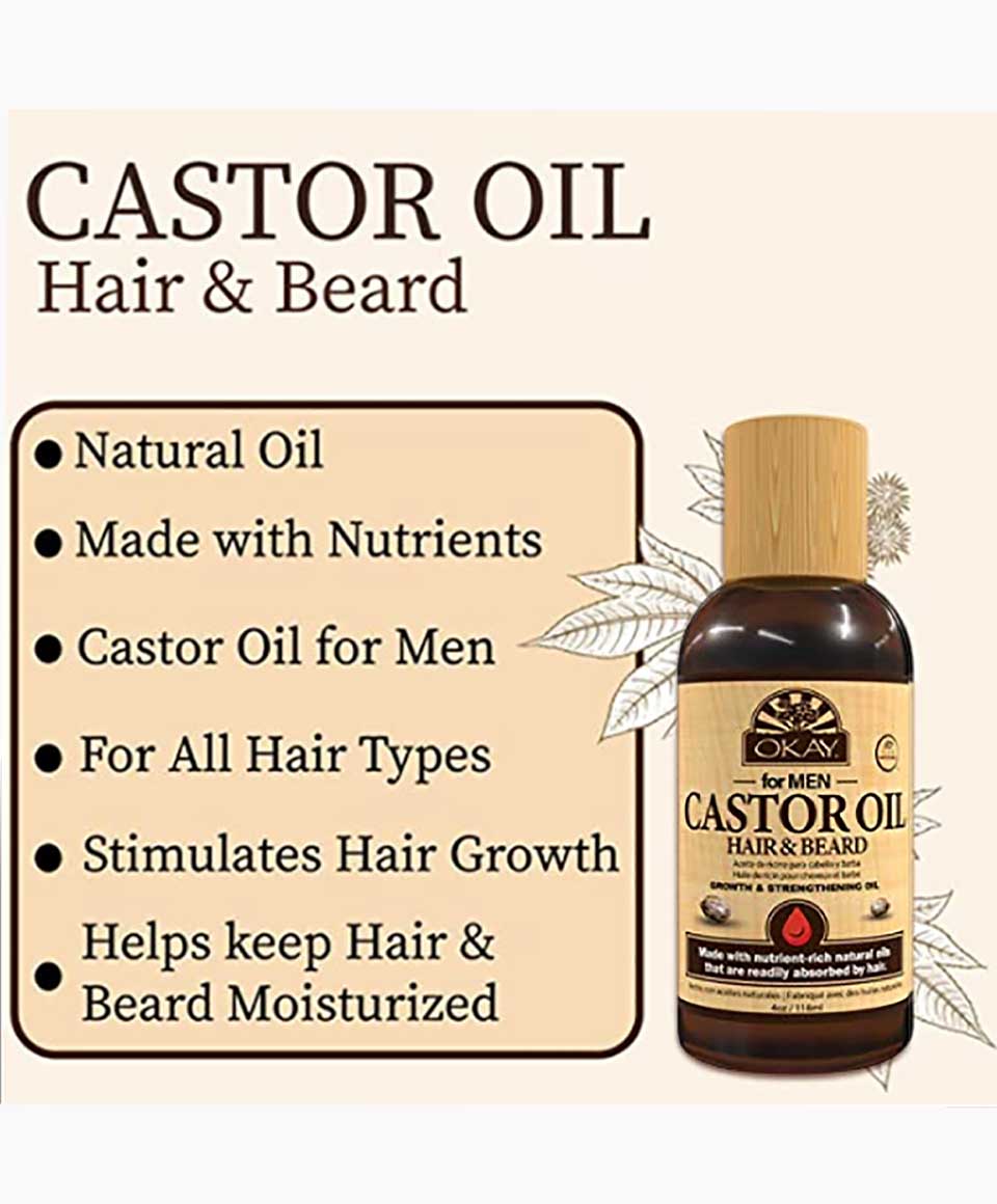 Okay For Men Hair And Beard Castor Oil