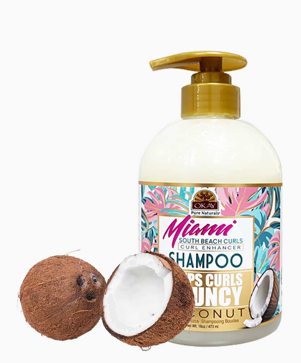 Okay Miami Keep Curls Bouncy Coconut Shampoo