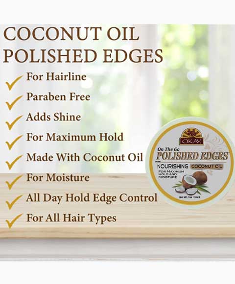 Okay On The Go Polished Edges Coconut Oil