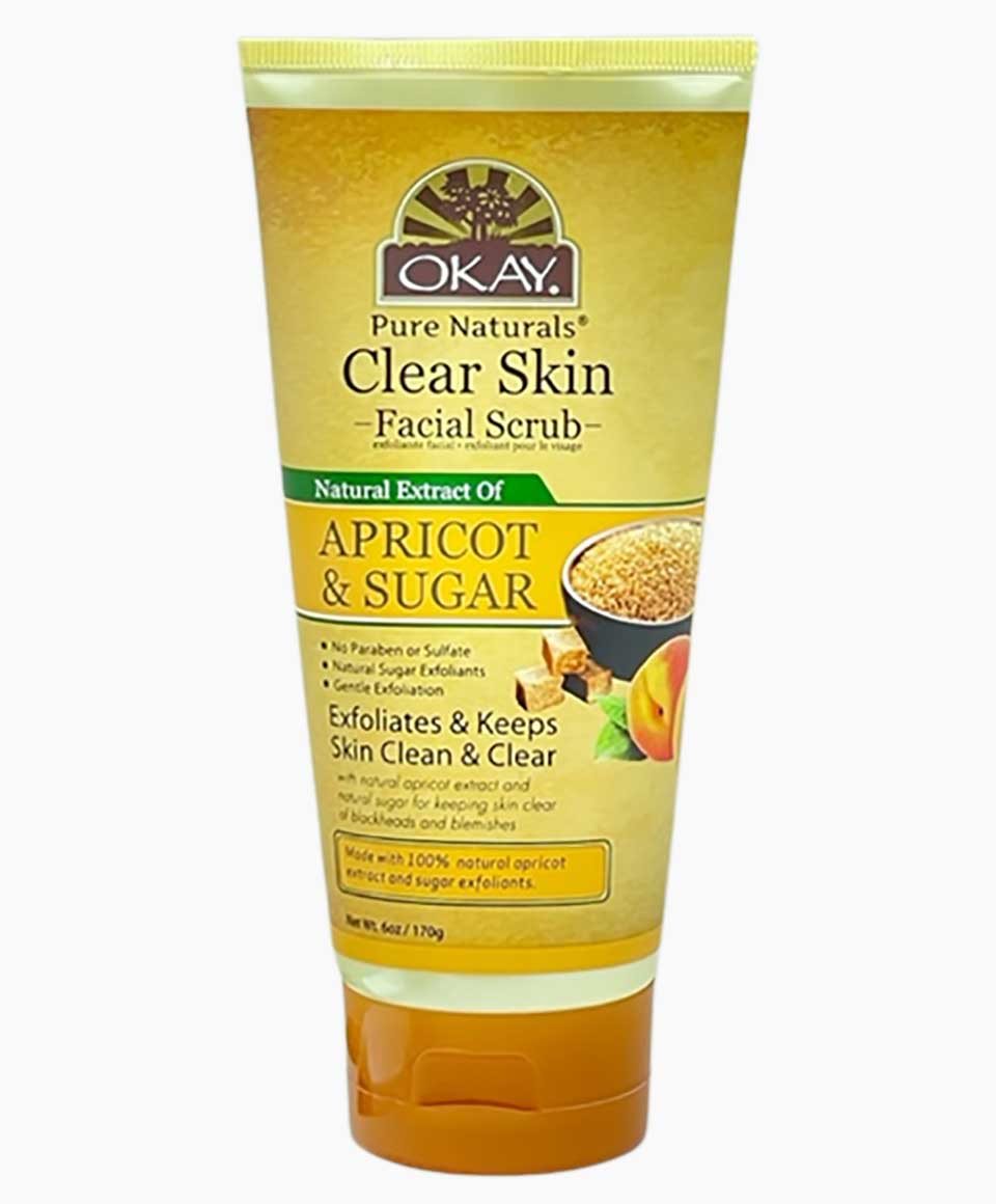 Okay Pure Naturals Clear Skin Apricot And Sugar Facial Scrub