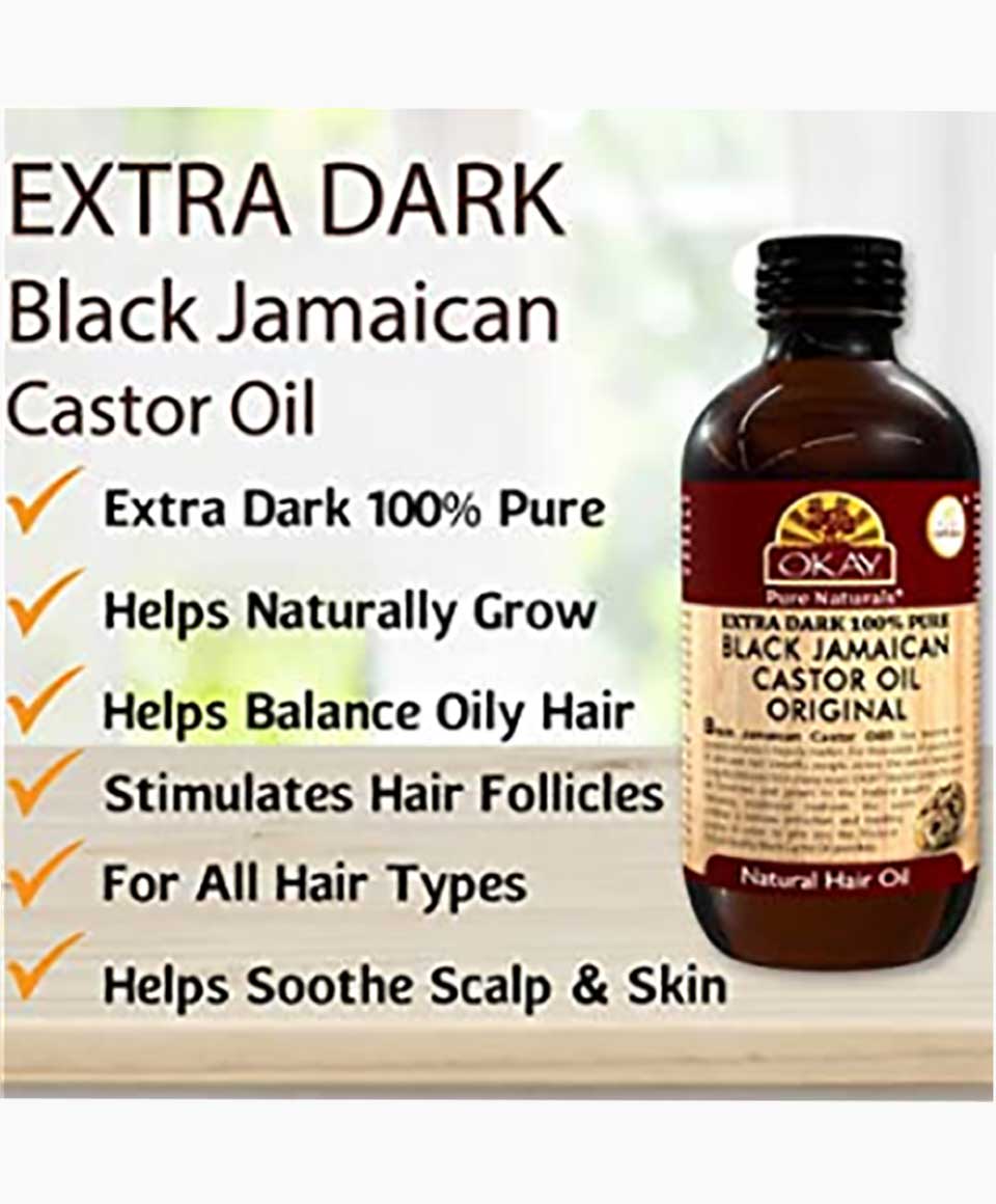 Okay Extra Dark Black Jamaican Castor Oil Original