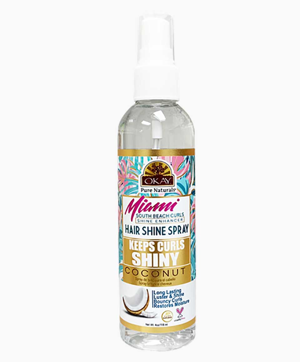 Okay Miami Keep Curls Shiny Coconut Hair Shine Spray