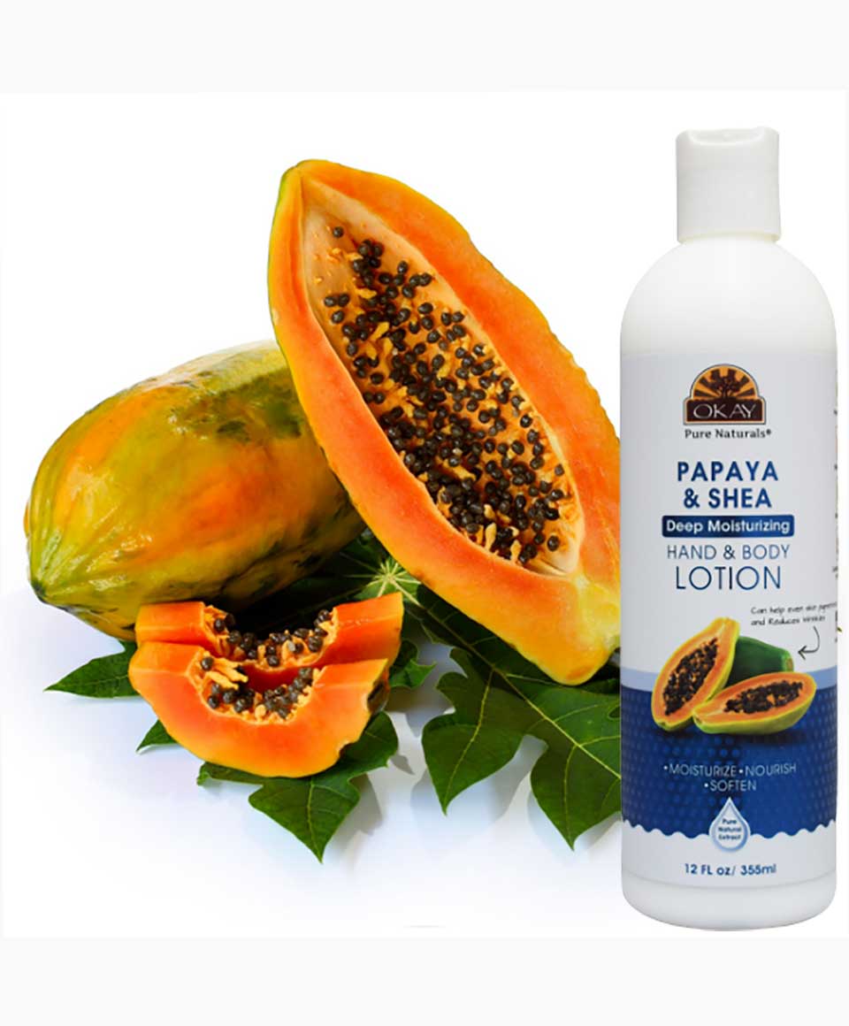 Okay Papaya Shea Deep Moisturizing Hand And Body Lotion